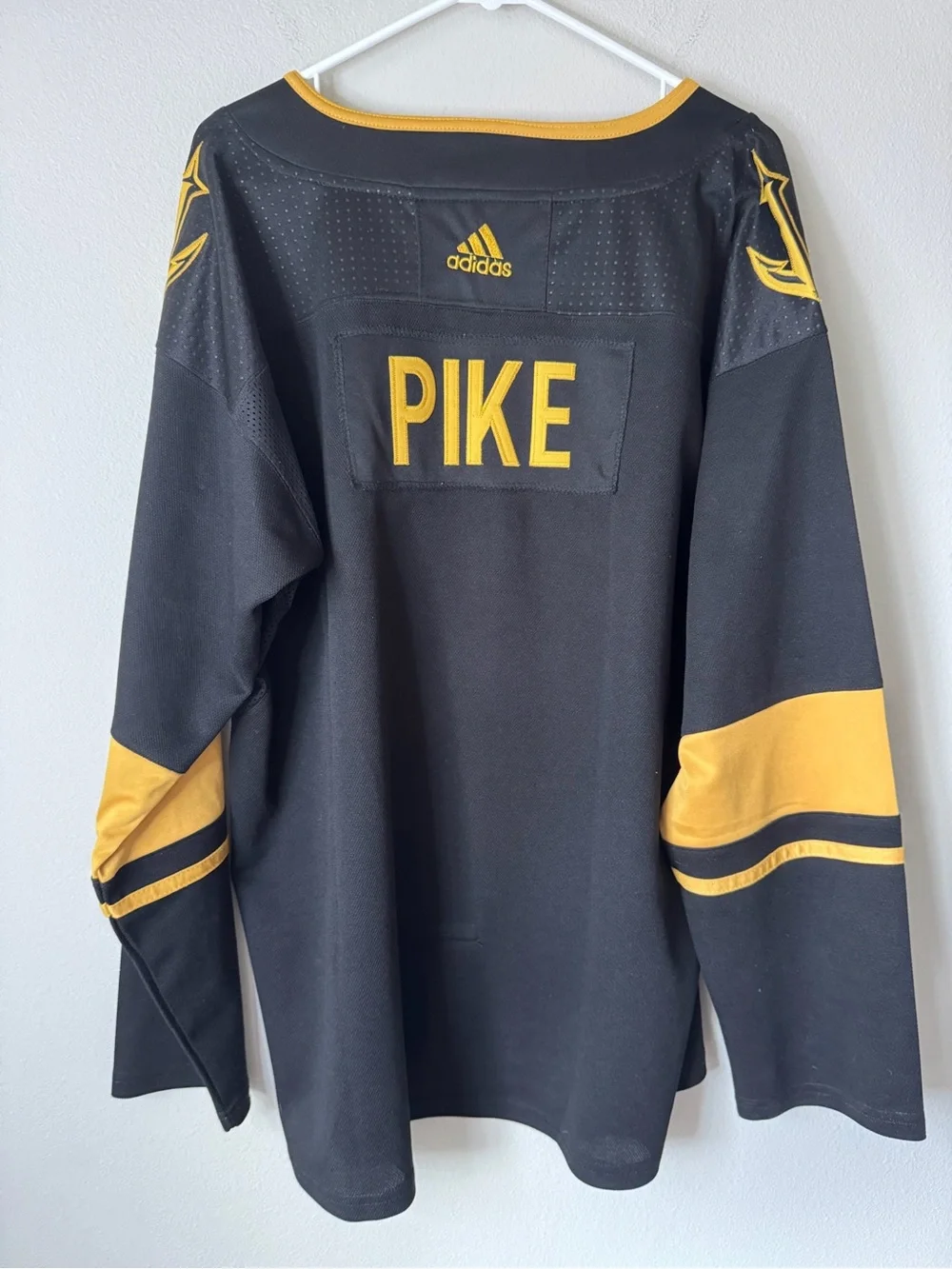 Adidas Seattle Kraken Pike Custom Hockey Jersey Black Gold NHL Size 52